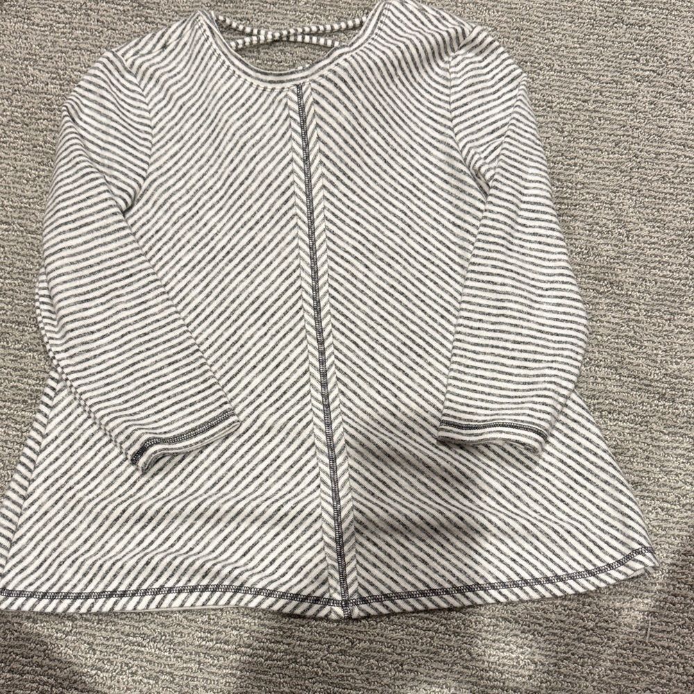 Cato Elegant Striped Gray Women's top